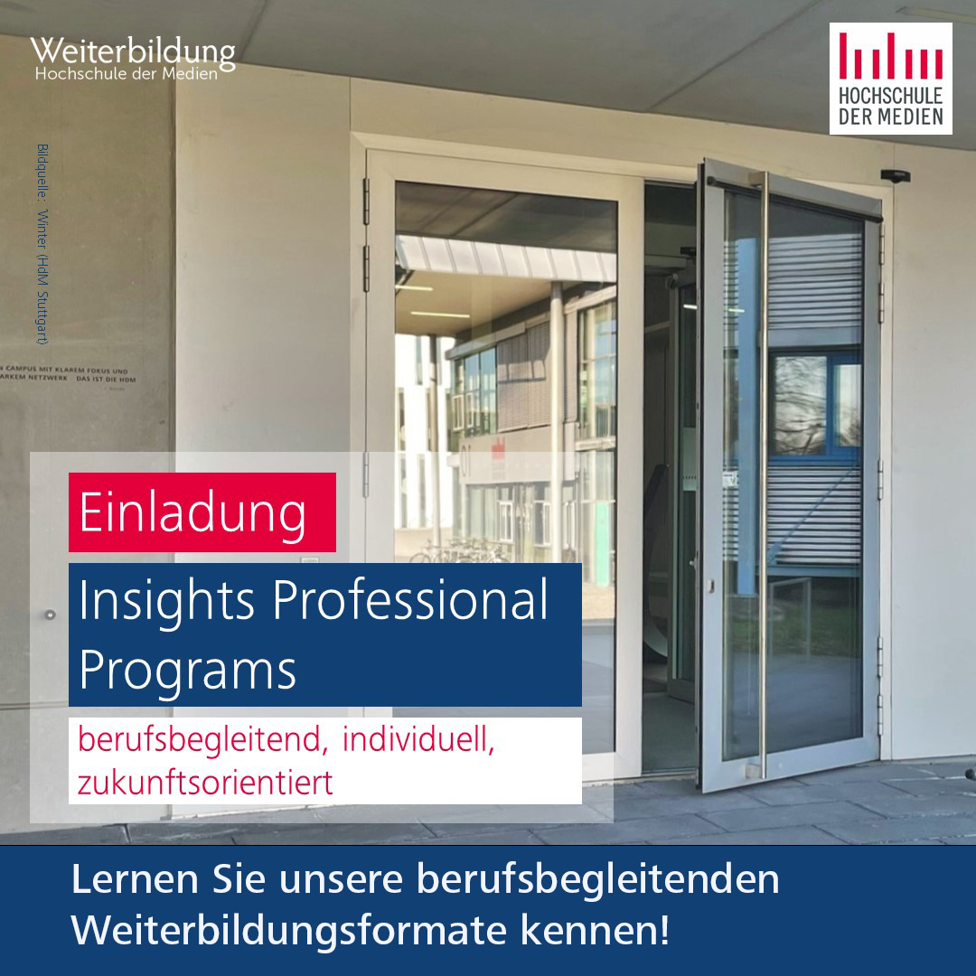 Einladung Insights Professional Programs 2024