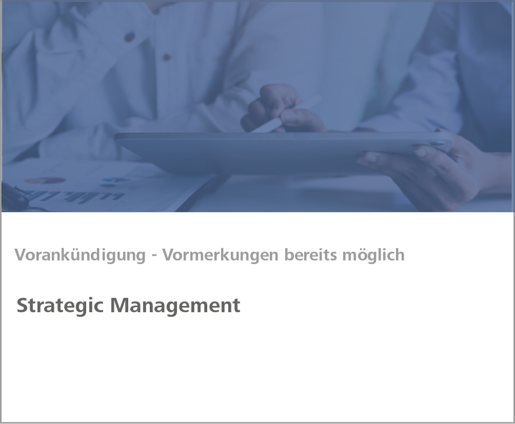 Weiterbildungsmodul Strategic Management