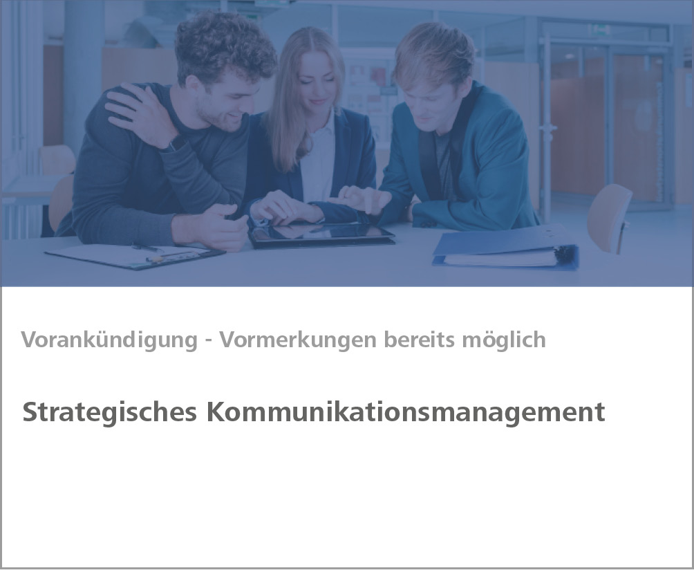 Weiterbildung Strategisches Kommunikationsmanagement & Evaluation