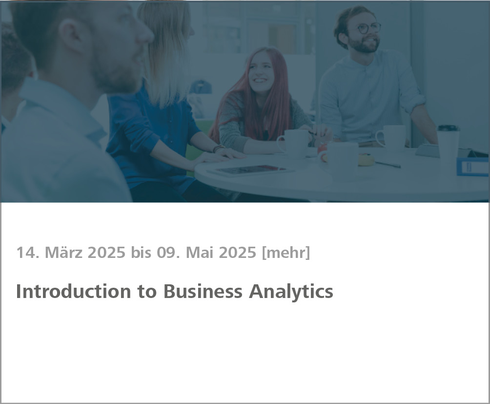 Weiterbildung Introduction to Business Analytics