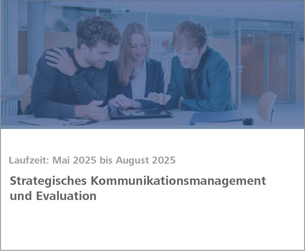 Weiterbildung Strategisches Kommunikationsmanagement & Evaluation