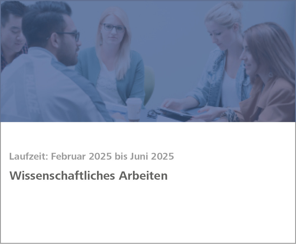 Weiterbildung Wissenschaftliches Arbeiten