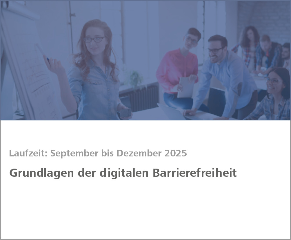 Weiterbildung digitale Barrierefreiheit