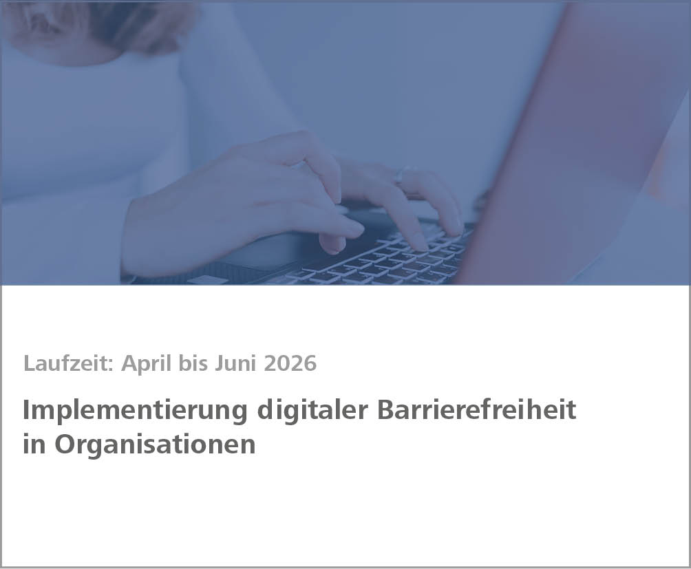 Weiterbildung Implementierung digitaler Barrierefreiheit
