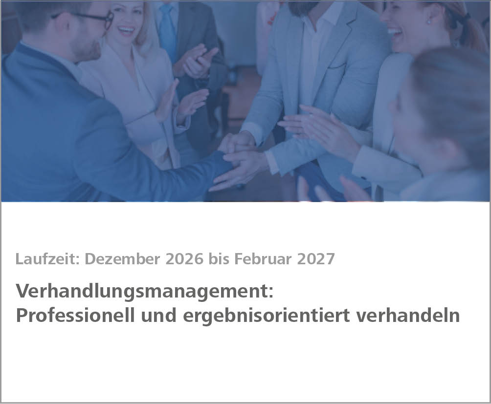 Weiterbildung Verhandlungsmanagement